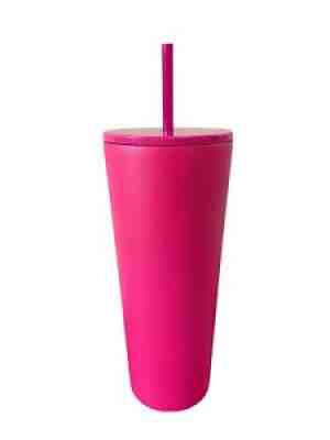 2018 Starbucks Barbie Hot Pink Matte Tumbler 24oz Stainless Steel RARE EUC - Sold on eBay Jan 20, 2022 for $259.99