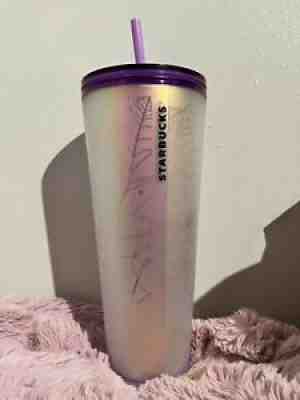 Starbucks Purple Frosted Soft Touch Spiderweb Tumbler Halloween 2021 Valentine - Sold on eBay Jan 24, 2022 for $185.00
