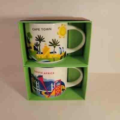 RARE Starbucks Brand NWT Cape Town & South Africa You Are Here mugs cup Original