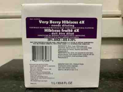 Starbucks (2) Very Berry Hibiscus 4X W/ (2) Dried Blackberries - Sold on eBay Jan 25, 2022 for $150.00