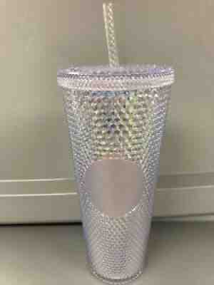 NEW Starbucks Studded Iridescent 2018 UNICORN Sparkle Tumbler 24oz Cup & Straw - Sold on eBay Jan 26, 2022 for $150.00