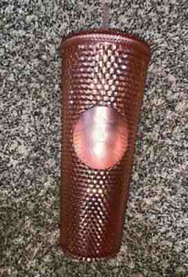 Starbucks Rose Gold Studded Cold Tumbler Cup Venti 24 oz - Sold on eBay Jan 24, 2022 for $130.00