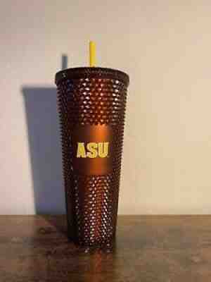 Starbucks NEW 2022 ASU Copper Studded Cold Cup Tumbler 24oz Limited Edition - Sold on eBay Jan 24, 2022 for $91.00