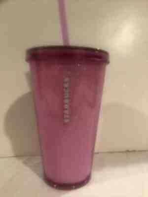 Starbucks Light Pink Foil Floral Embossed Grande Straw Tumbler 16oz - Sold on eBay Jan 20, 2022 for $90.00