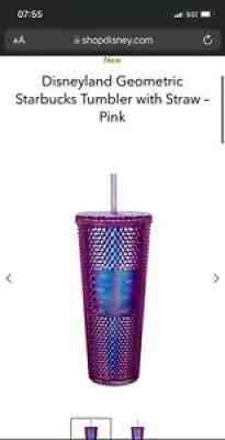 2021 Disneyland Geometric Starbucks Tumbler 50th Anniversary Brand New - Sold on eBay Dec 15, 2021 for $85.00