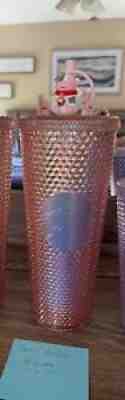 Starbucks China 2021 Ox Year Cow Topper Pink Coral Diamond Studded TumblerÂ  - Sold on eBay Dec 30, 2021 for $85.00