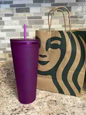Starbucks Winter 2022 Purple Soft Touch 24oz Cold Cup Tumbler-NEW Venti BUNDLE - Sold on eBay Jan 24, 2022 for $85.00