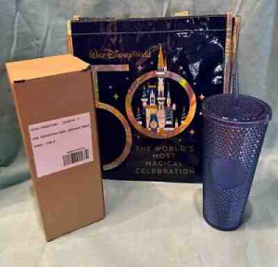 2021 Disney Starbucks 50th Anniversary Blue Tumbler & Bag NEW with Box - Sold on eBay Jan 07, 2022 for $81.00