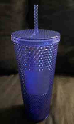 DISNEY PARKS DISNEYLAND STARBUCKS - IRIDESCENT BLUE/PURPLE STUDDED TUMBLER NEW! - Sold on eBay Jan 13, 2022 for $77.99