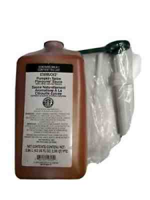 Starbucks Pumpkin Spice Sauce 1.83 Liter Jug 63 Oz. Exp. May 10 2022 With Pump - Sold on eBay Jan 23, 2022 for $77.00