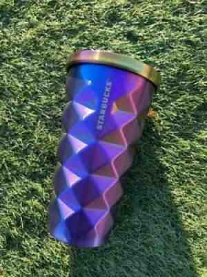 2016 Starbucks Oil Slick Purple/blue Pineapple 16 OZ Metal Tumbler Cup - Sold on eBay Jan 17, 2022 for $76.00