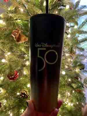 2021 Disney Starbucks Tumbler 50th Anniversary Black & Gold Luxe New SOLD OUT - Sold on eBay Dec 10, 2021 for $75.00