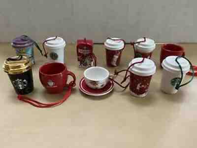 STARBUCKS CHRISTMAS TREE ORNAMENTS LOT OF 11 - Sold on eBay Dec 10, 2021 for $75.00