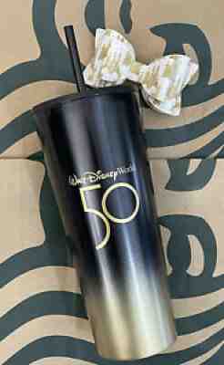 Walt Disney World 50th Anniversary Starbucks Stainless Steel Tumbler - Sold on eBay Dec 22, 2021 for $75.00