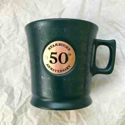 Starbucks Europe 50th Anniversary Badge Mug - Dark Green 14oz HTF - Sold on eBay Dec 26, 2021 for $75.00