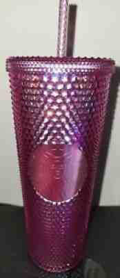 Walt Disney World 50th Anniversary Geometric Starbucks Tumbler with Straw Pink - Sold on eBay Jan 01, 2022 for $75.00