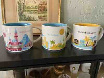 Starbucks You Are Here Mugs - Disneyland Orange County California Lot - Coffee - Sold on eBay Jan 04, 2022 for $75.00
