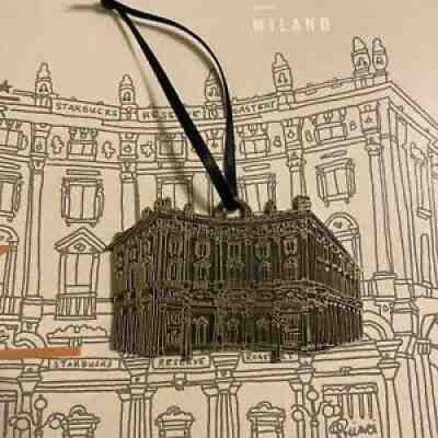 Starbucks Reserve Roastery Milan Italy Facade Holiday Christmas Ornament Milano - Sold on eBay Jan 07, 2022 for $75.00