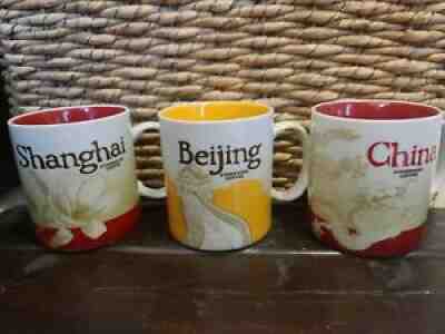 China Starbucks Mug lot of 3 Coffee New Cup City Mugs 16oz Series - Sold on eBay Jan 24, 2022 for $75.00