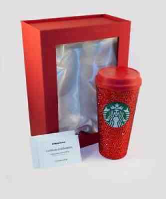 Starbucks 2020 Red Swarovski Crystal Holiday Tumbler **Limited Edition** - Sold on eBay Jan 20, 2022 for $374.00