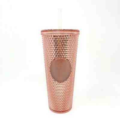 Starbucks Limited Edition Rose Gold Studded Tumbler Venti 24oz Cup Tumbler NEW - Sold on eBay Nov 14, 2021 for $275.00