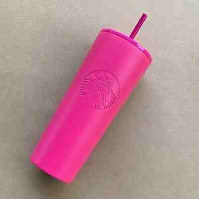 Starbucks Barbie Hot Pink Venti 24oz Tumbler StainlessSteel wStraw 2018 Preowned - Sold on eBay Jan 30, 2022 for $135.00