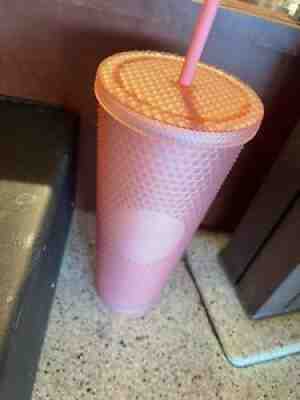 2022 Starbucks Soft Touch Pink Lemonade Studded 24oz Tumbler Cold Cup Venti NEW! - Sold on eBay Jan 29, 2022 for $85.00