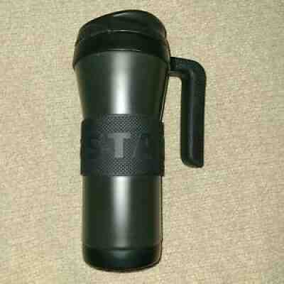 Starbucks Stainless Steel Rubber Grip Travel Tumbler With Handle 16 oz Black - Sold on eBay Jan 28, 2022 for $75.00