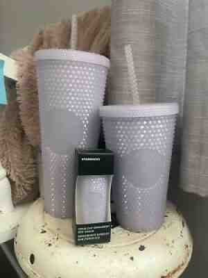 Starbucks Cold Cup Icy Lilac Studded Set. Venti and Grande Tumbler Plus Keychain - Sold on eBay Jan 31, 2022 for $75.00