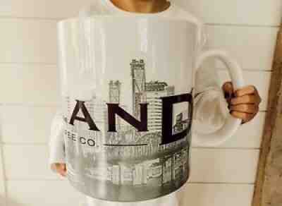 Starbucks Giant Portland Mug City of Roses Oregon Series 1 2002 Skyline Series - Sold on eBay Jan 30, 2022 for $599.95