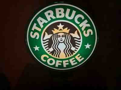 Vintage Starbucks Lighted Sign from 2000 - Works Perfect - Sold on eBay Jan 23, 2022 for $164.00