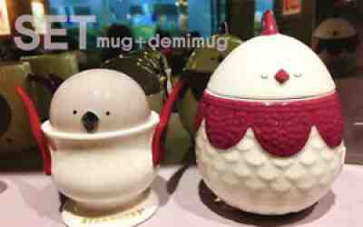 2017 Korea Starbucks Happy New Year Rooster Egg mug, Demi Mug SET, EMS, Limited - Sold on eBay Feb 02, 2022 for $149.11
