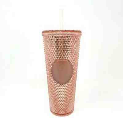 Starbucks ROSE GOLD STUDDED Tumbler Venti 24 oz - NEW - Sold on eBay Feb 01, 2022 for $148.00