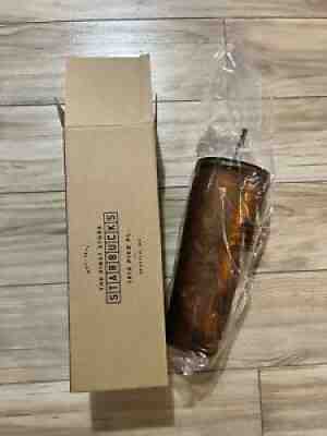 Starbucks Pike Place Siren Soft Touch Amber Cold Cup Tumbler 24 oz NIBWT - Sold on eBay Feb 02, 2022 for $100.00