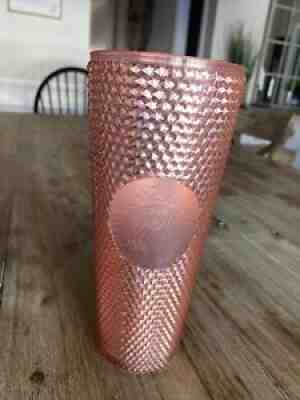 Starbucks Fall 2019 Limited Edition Studded Tumbler Cup Matte Rose Gold NO STRAW - Sold on eBay Feb 03, 2022 for $100.00