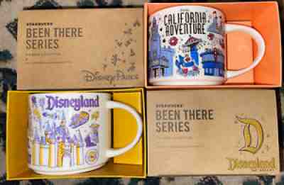 Disneyland Park & Disney California Adventure Starbucks Been There Mugs Set. - Sold on eBay Jan 30, 2022 for $88.88