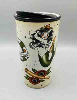 2015 Starbucks Mermaid Siren Tattoo Sailor Travel Mug Ceramic Tumbler Cup 12 oz - Sold on eBay Jan 31, 2022 for $81.66