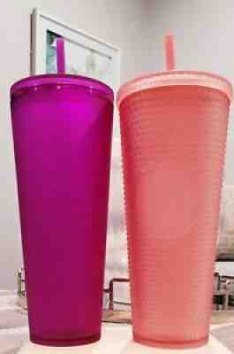 Starbucks Winter 2022 Purple Soft Touch 24oz Cold Cup Tumbler-NEW Venti BUNDLE - Sold on eBay Jan 31, 2022 for $80.00