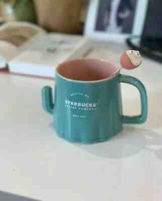 2021 Starbucks China Happy Hedgehog Cactus Ceramic Mug 355 ml + Hedgehog Stir - Sold on eBay Jan 30, 2022 for $75.00