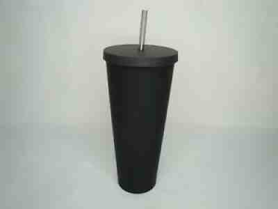 2014 Starbucks Tumbler MATTE Black Acrylic 24 Oz Venti Cold Cup Straw Lid Siren - Sold on eBay Dec 17, 2021 for $74.99