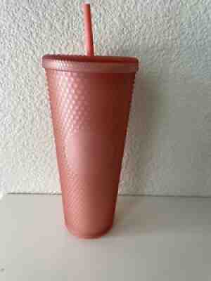 Starbucks 2022 Valentine Soft Touch Pink Lemonade Studded Venti Cold Cup Tumbler - Sold on eBay Jan 16, 2022 for $74.99