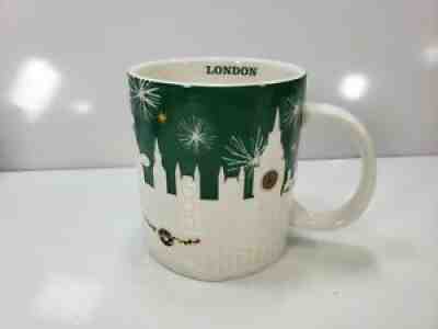 Starbucks London Skyline Cup Mug Christmas Holiday Green Relief UK England - Sold on eBay Jan 09, 2022 for $74.90