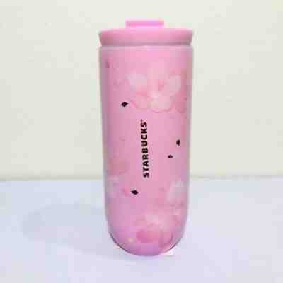 Starbucks Stainless Steel Tumbler 12 oz.Pink Full Sakura Cherry Blossom Hot&Cold - Sold on eBay Dec 25, 2021 for $74.59