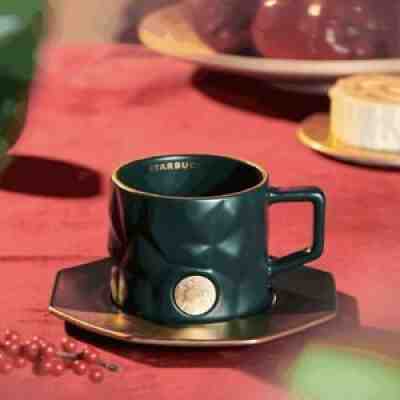 New Starbucks 2021 China Christmas Green Siren Logo 10oz Mug Set - Sold on eBay Dec 02, 2021 for $73.99