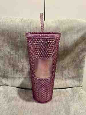 Disney World 50th Starbucks Geometric Studded Pink Tumbler Iridescent - Sold on eBay Jan 19, 2022 for $73.99