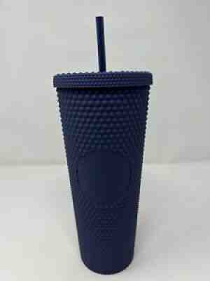 New Starbucks 2020 Singapore Matte Navy Blue Studded 24oz Cold Water Cup Tumbler - Sold on eBay Jan 04, 2022 for $72.00