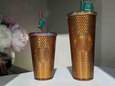 Starbucks Studded Tumbler Honeycomb 50th Anniversary Limited Edition 24oz & 16oz - Sold on eBay Feb 01, 2022 for $70.00