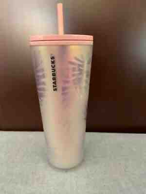 Rare Starbucks Pink Pinecone Iridescent Venti Cup Tumbler Holiday Holographic - Sold on eBay Feb 09, 2022 for $264.99