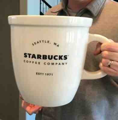 Starbucks Gaint Abbey Classic Ceramic Mug 138 oz Limited Edition (2016) - Sold on eBay Feb 16, 2022 for $799.00