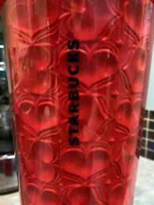 STARBUCKS HTF 2019 cheapest VALENTINES RED EMBOSSED CUP